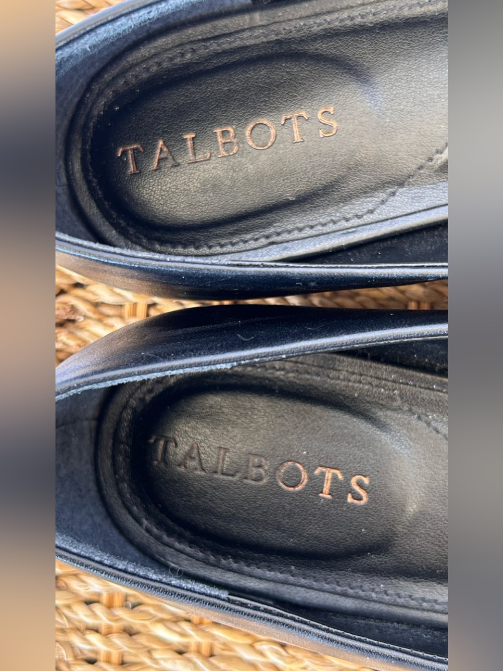 Talbots Women’s Sloan Mary Jane Nappa Flats Black Square Toe Size 9.5M - Picture 8 of 12